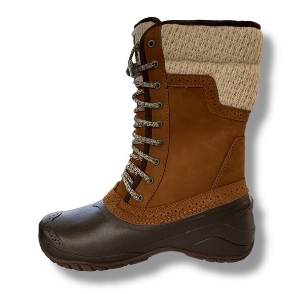 The North Face Shellista II Mid Waterproof Winter Boots Women's Size 9 Brown - Picture 6 of 11